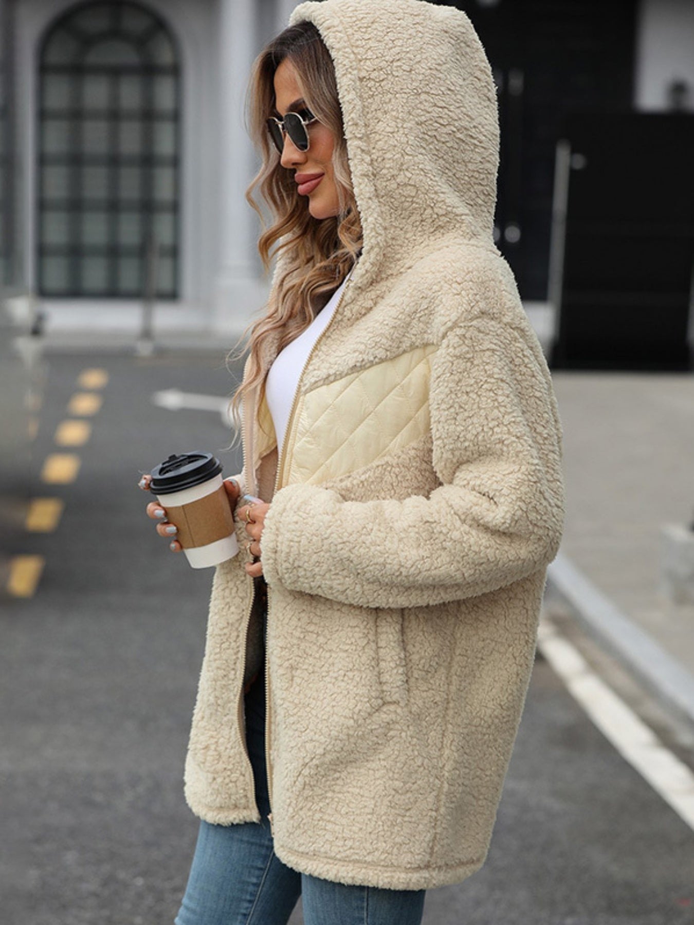 Plush Hooded Jacket