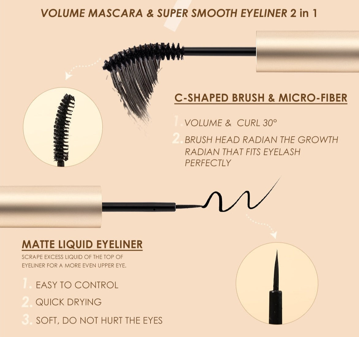 2 In 1 Black Mascara Growth Enhancer