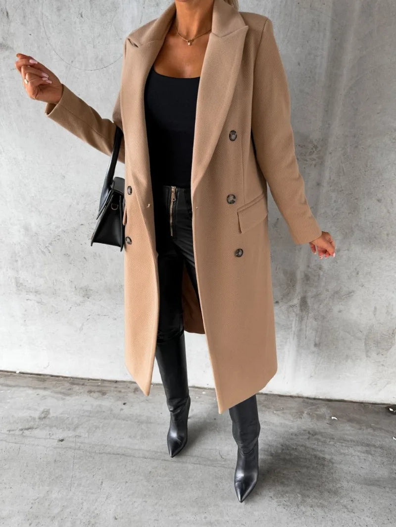 Double-breasted Coat for Women