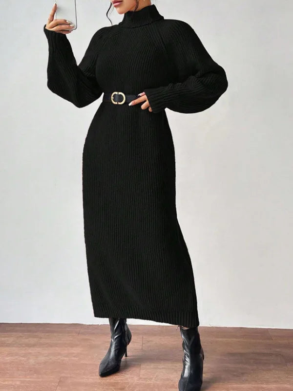 Turtleneck Long Dress