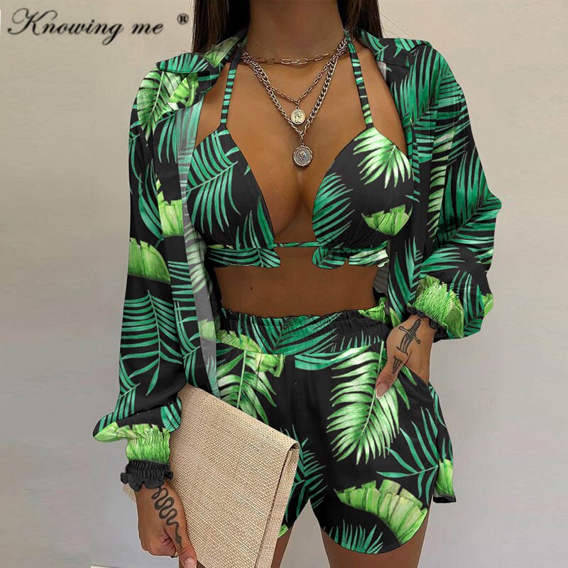Cardigan Blouse Set