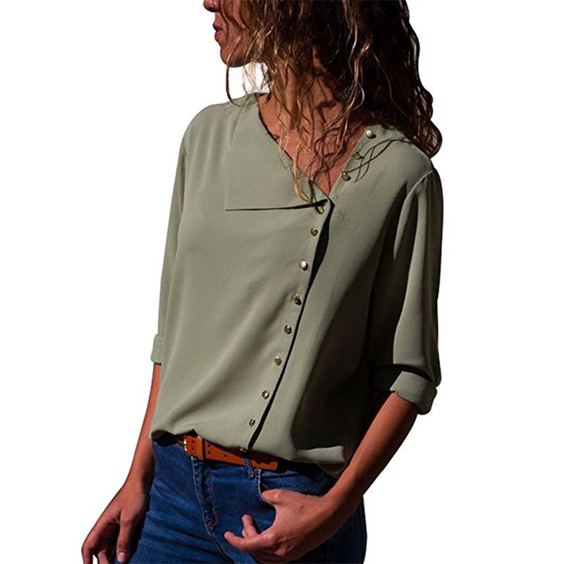 Skew Collar Blouse