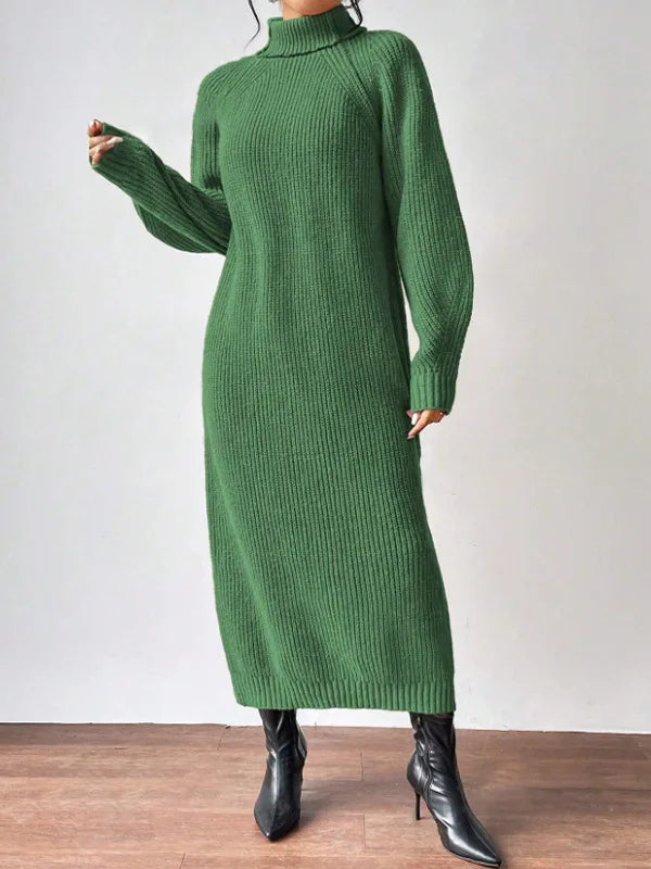 Turtleneck Long Dress