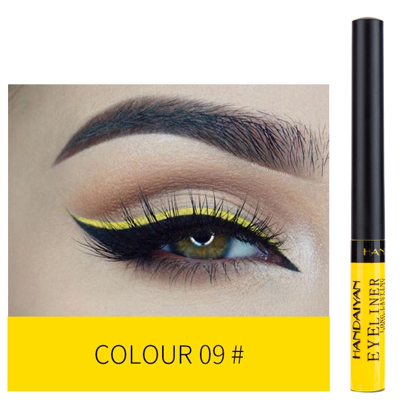 12 Colorful Liquid Eyeliners