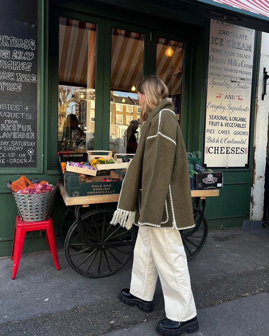 Scarf Collar Coat
