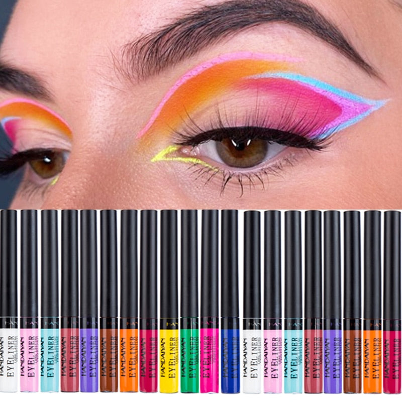 12 Colorful Liquid Eyeliners