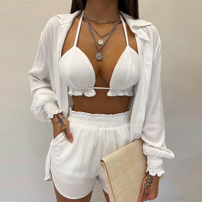 Cardigan Blouse Set