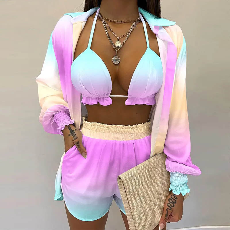 Cardigan Blouse Set