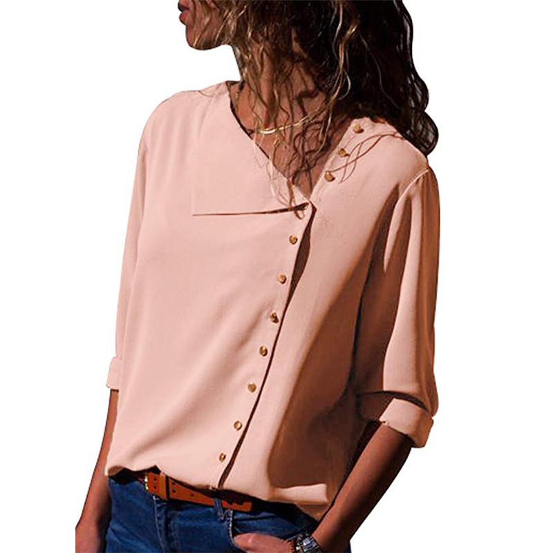 Skew Collar Blouse