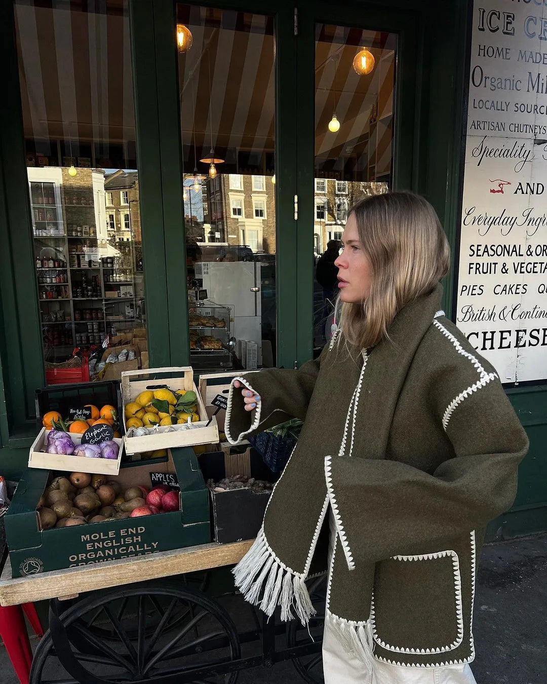 Scarf Collar Coat