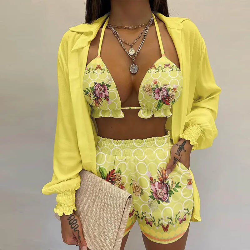 Cardigan Blouse Set