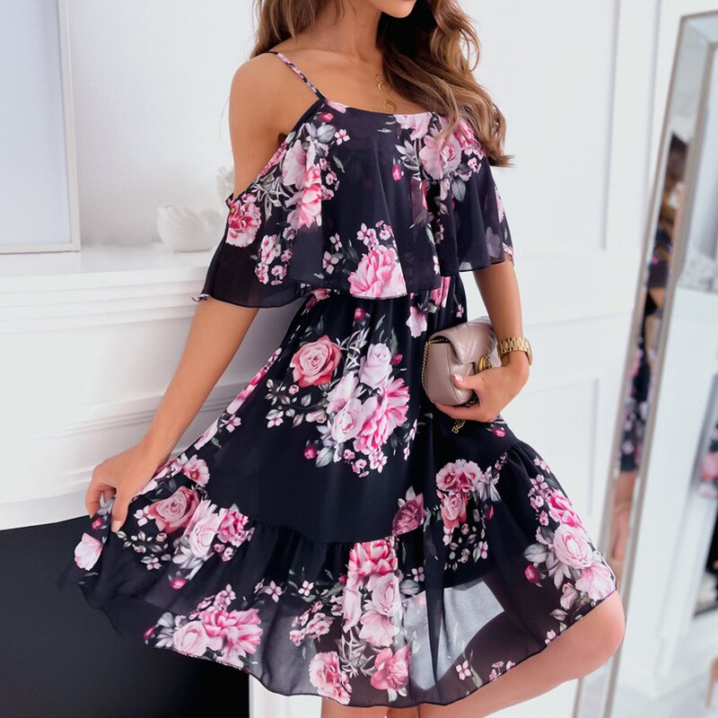 Flower Mini Dress