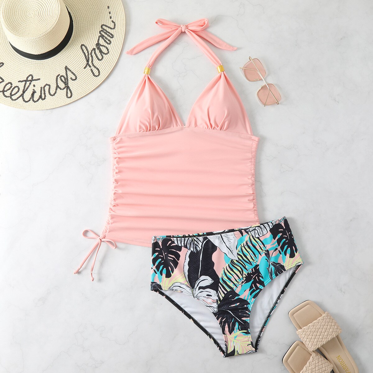 Halter Tankini Set