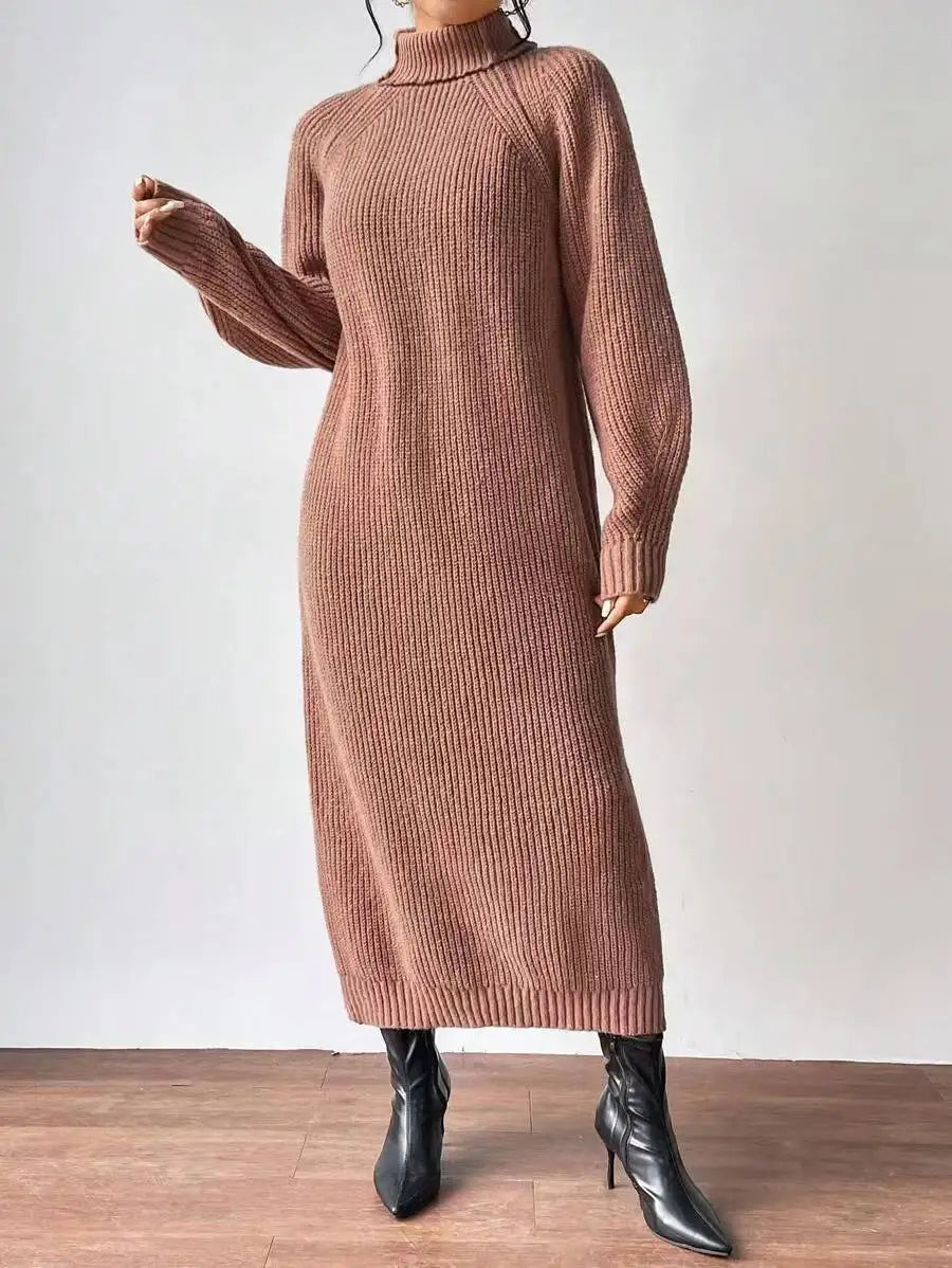 Turtleneck Long Dress