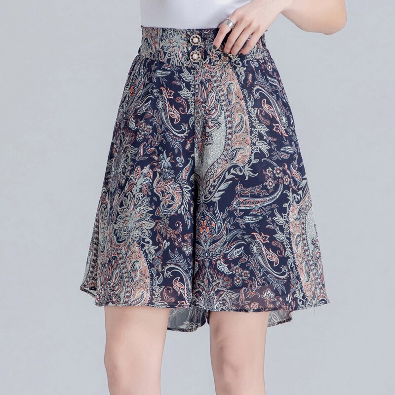 Chiffon Wide Leg Shorts