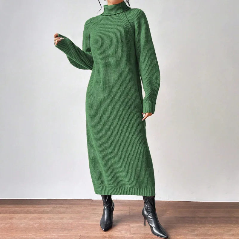 Turtleneck Long Dress