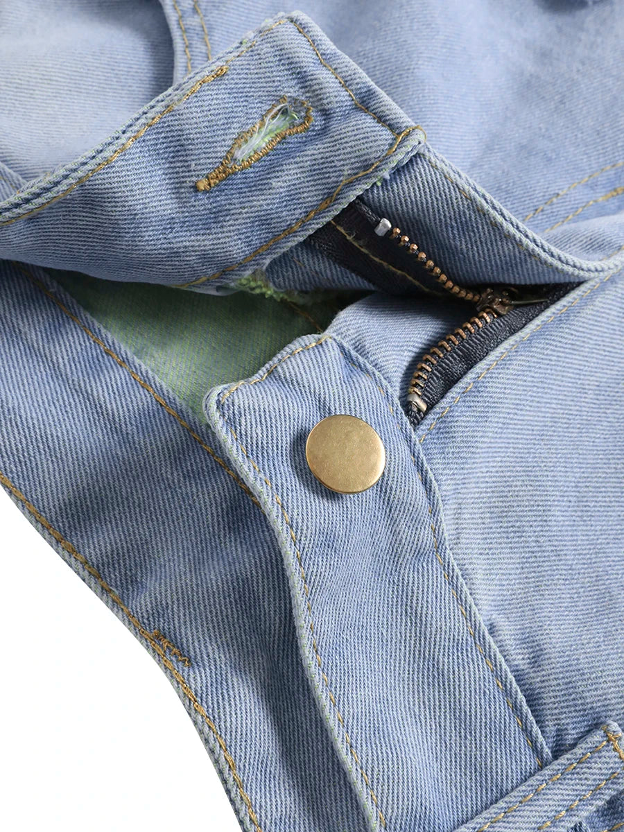 Ripped Skinny Denim Jeans
