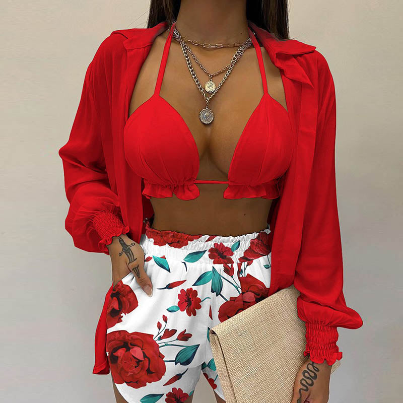 Cardigan Blouse Set