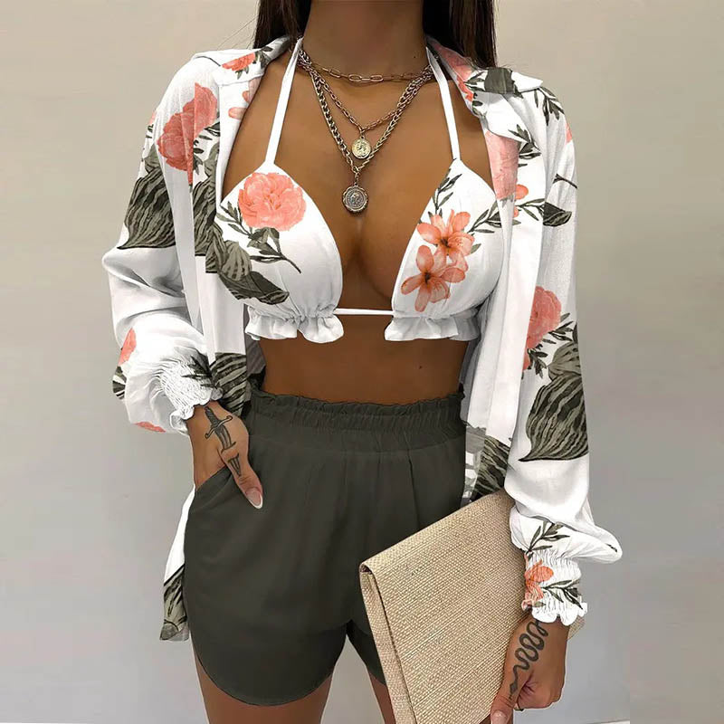 Cardigan Blouse Set