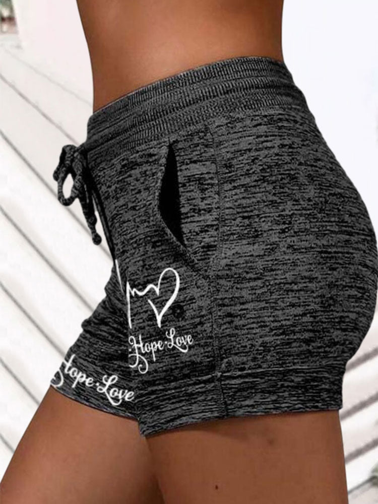 Casual Lounge Print Shorts