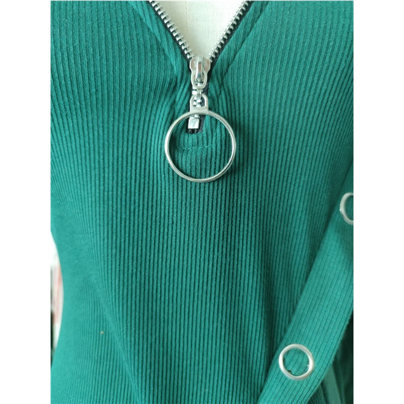 Long V-Neck Top
