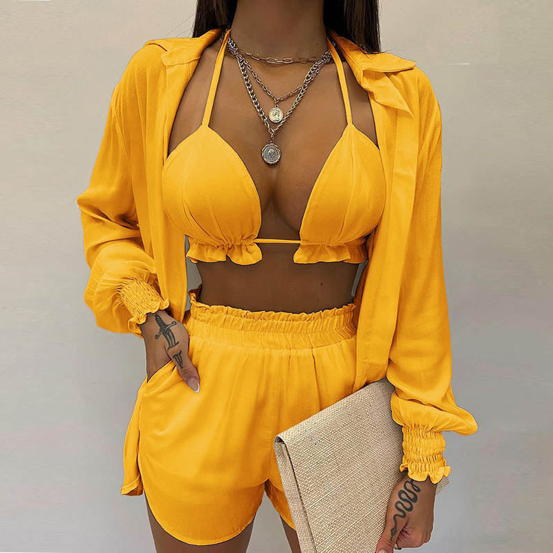 Cardigan Blouse Set