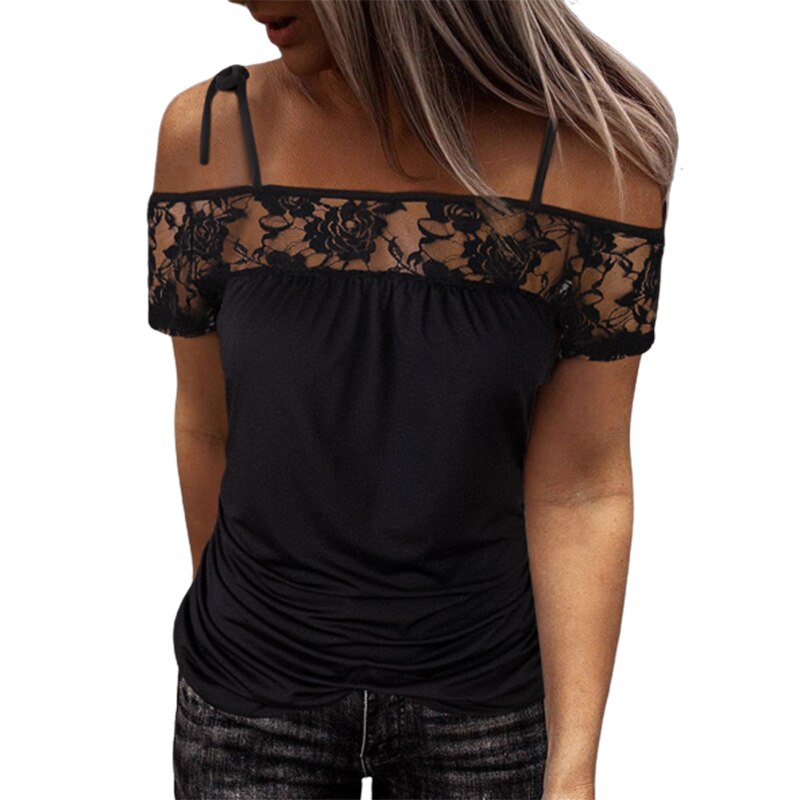 Off Shoulder Tie Blouse