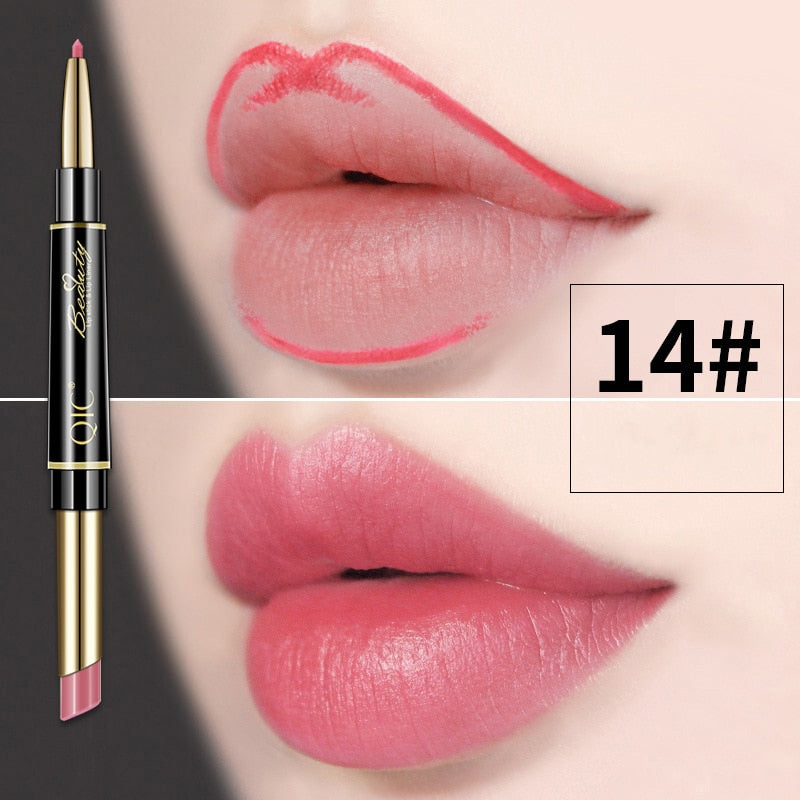 2 IN 1 Lip Liner & Lipstick Pencil
