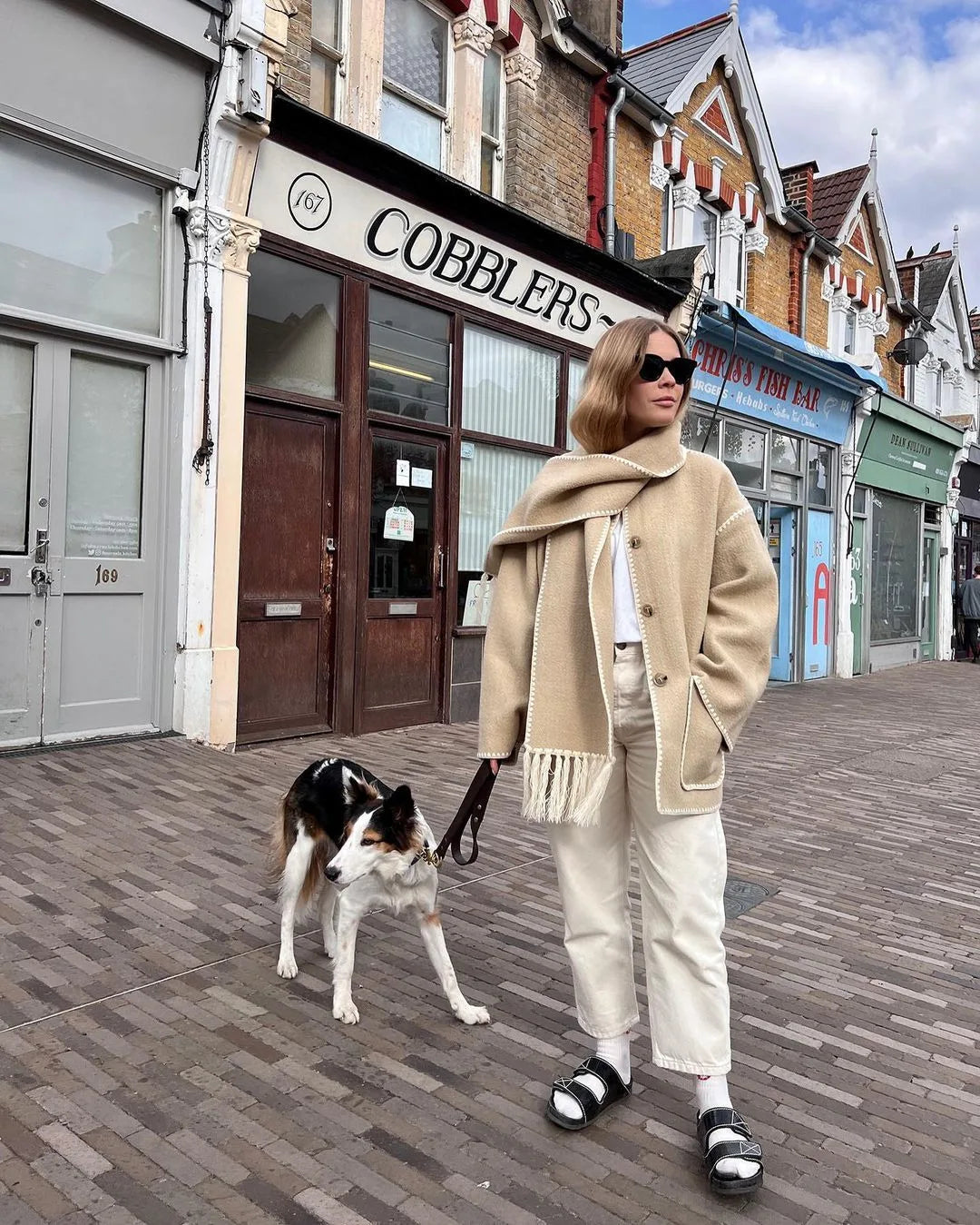 Scarf Collar Coat