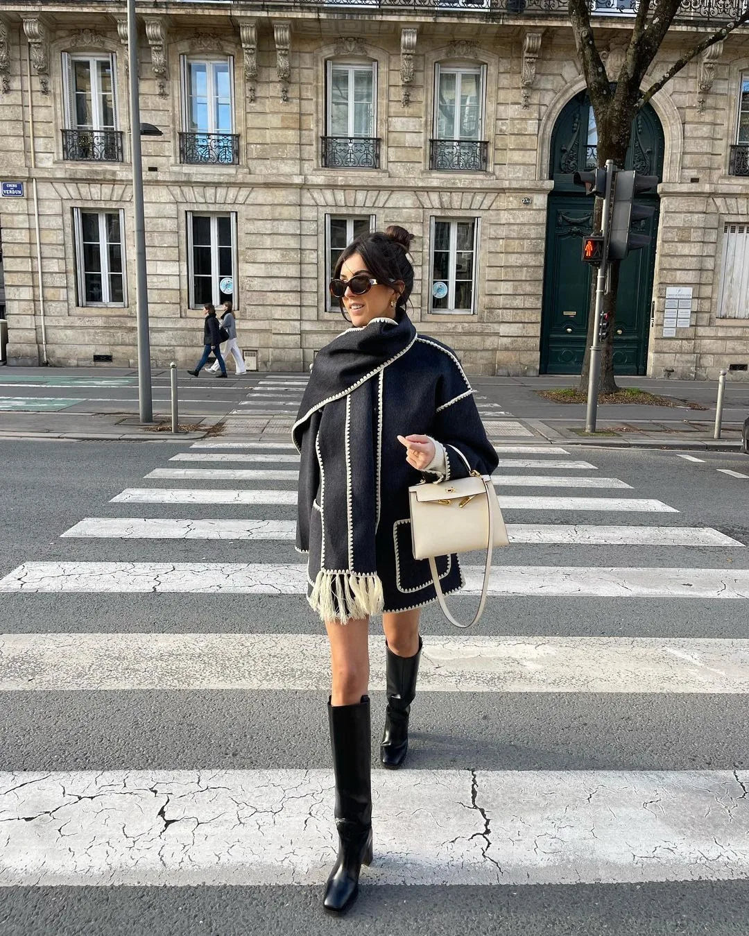Scarf Collar Coat