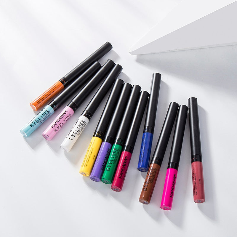12 Colorful Liquid Eyeliners