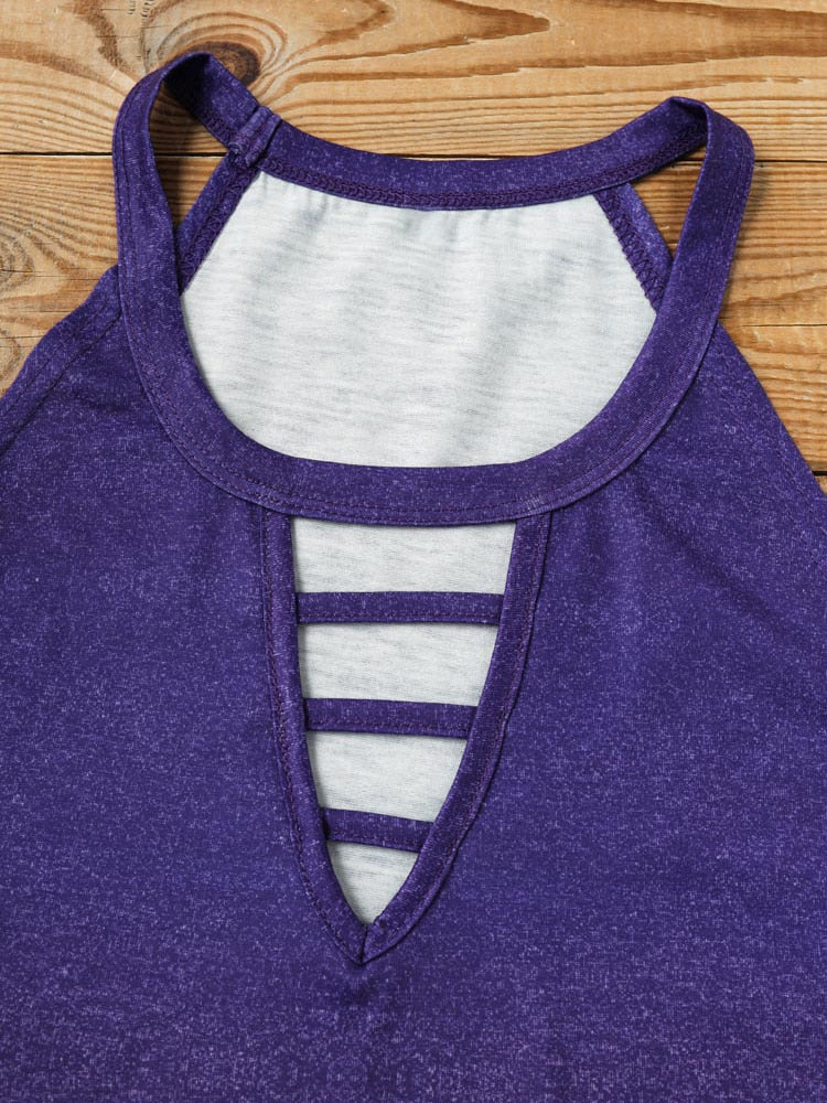 Gradient Keyhole Top