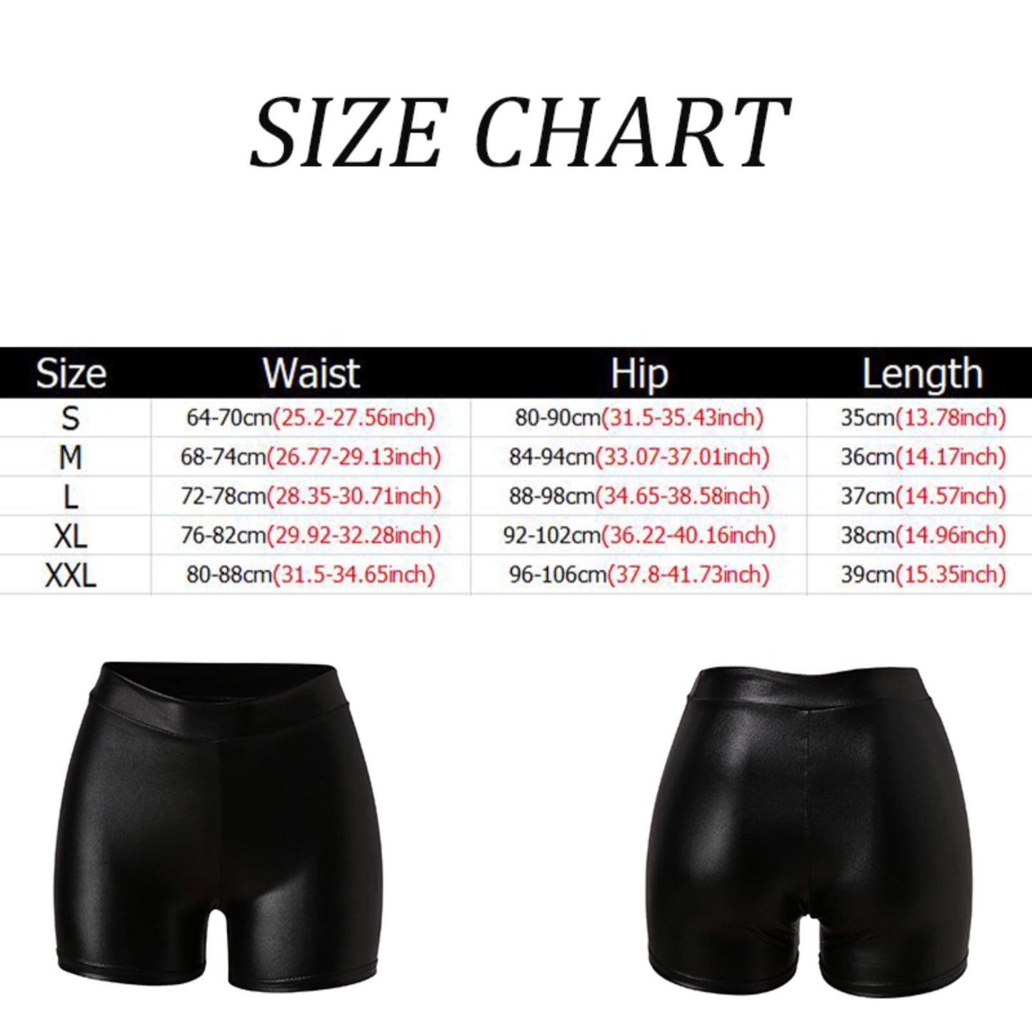 High Waist Leather Shorts