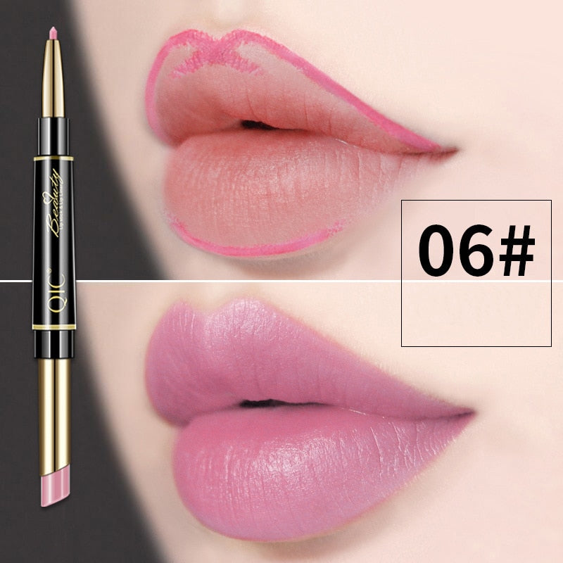2 IN 1 Lip Liner & Lipstick Pencil