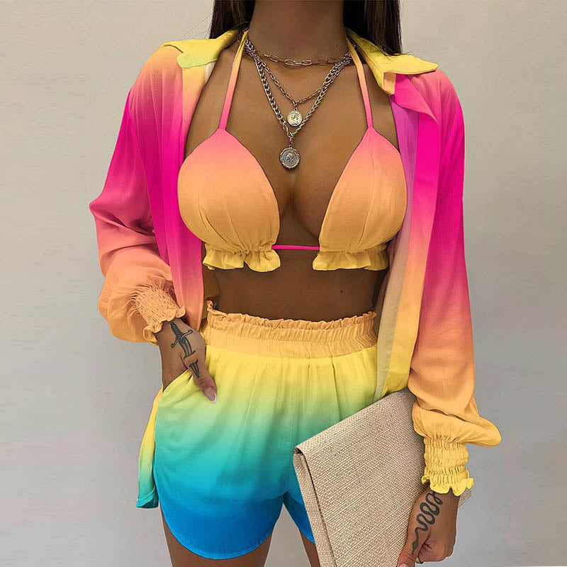 Cardigan Blouse Set