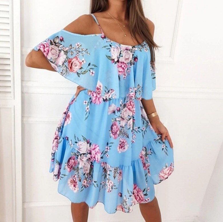 Flower Mini Dress