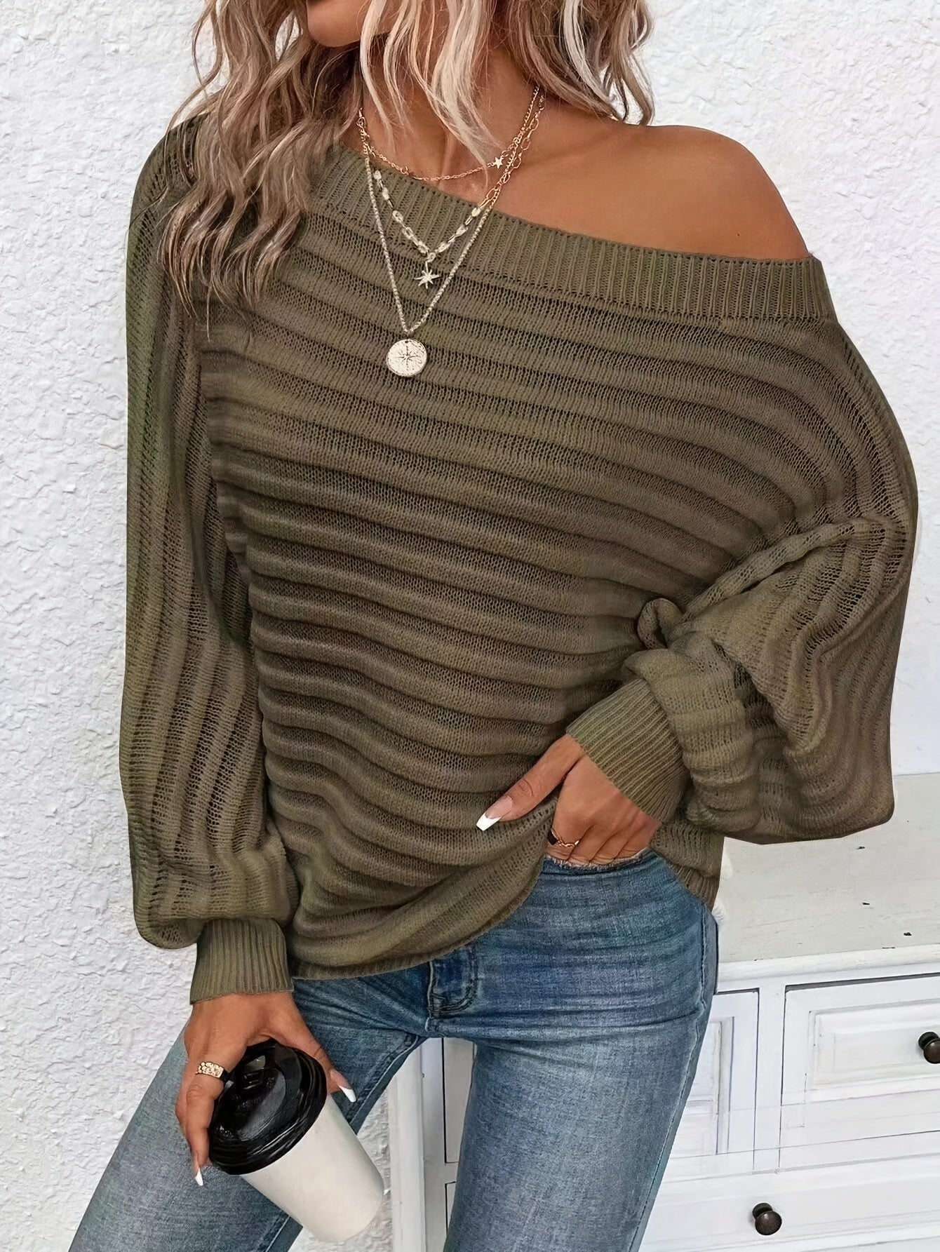 Off-the-Shoulder Sweater |