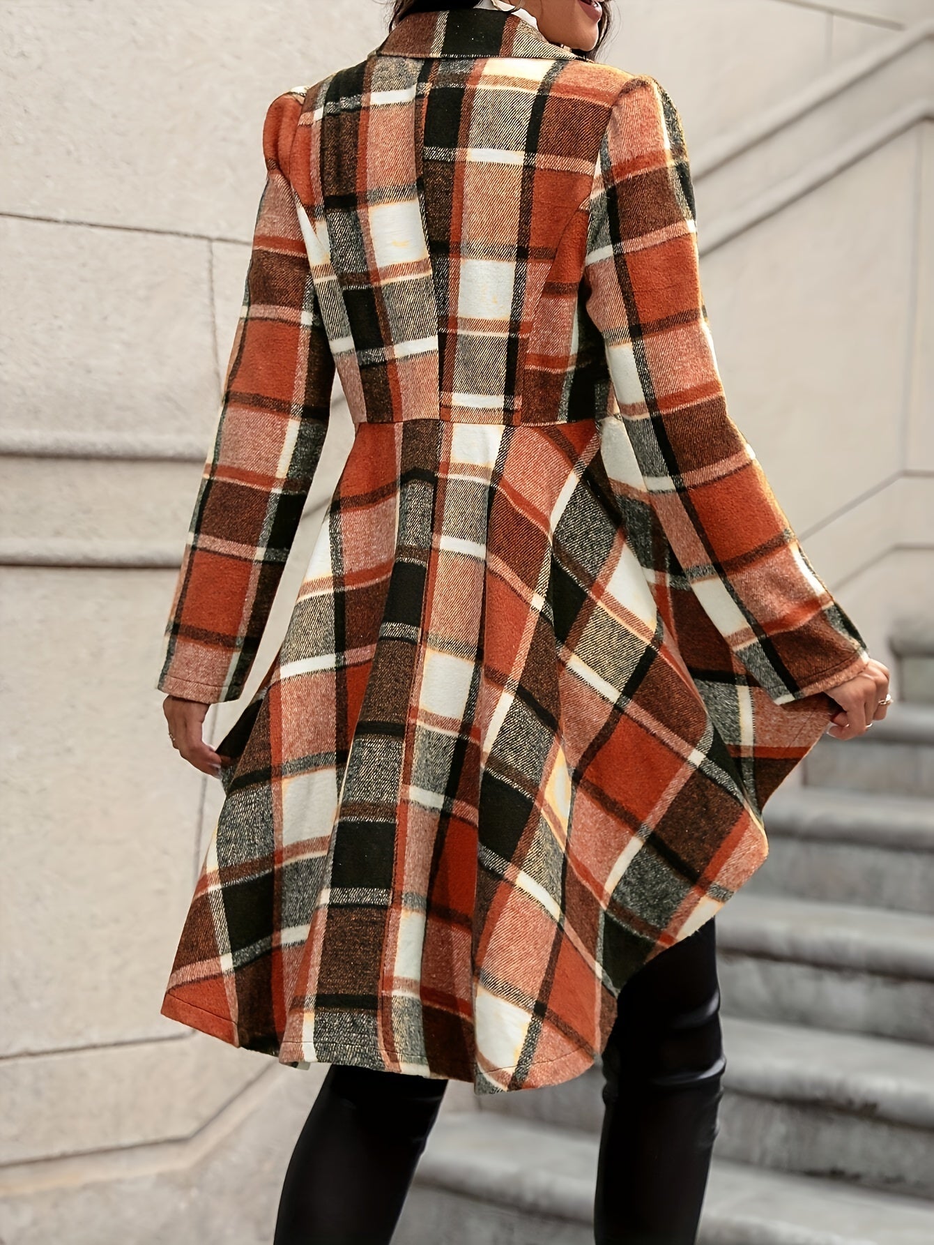 Elegant Plaid Jacket