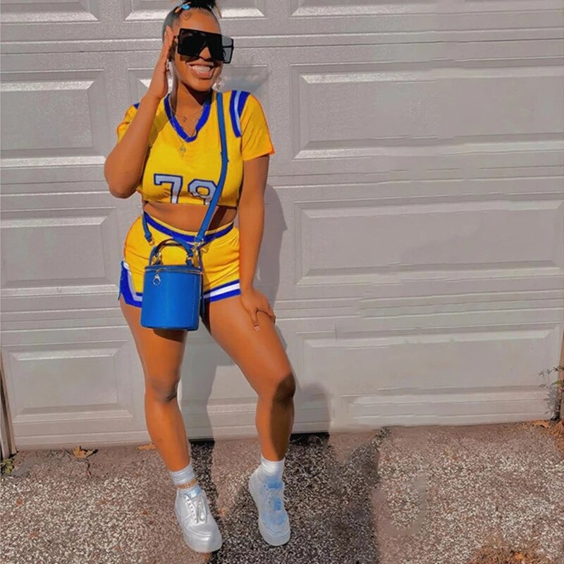 Two Piece Matching Shorts Set