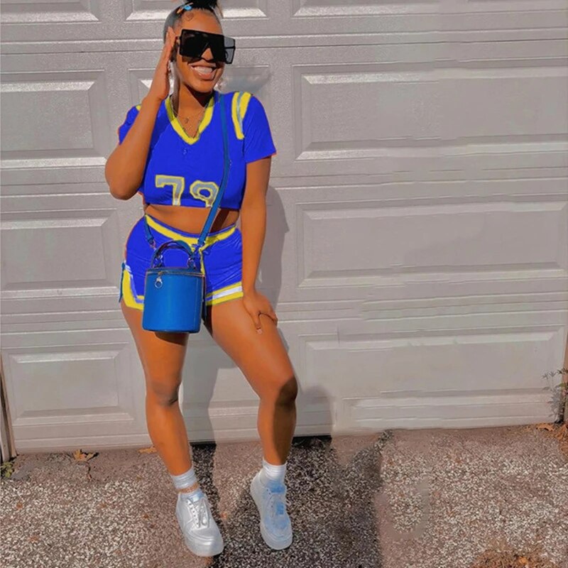 Two Piece Matching Shorts Set