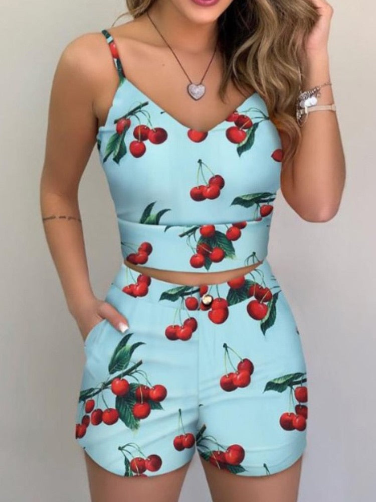 Spaghetti Strap Crop Sets