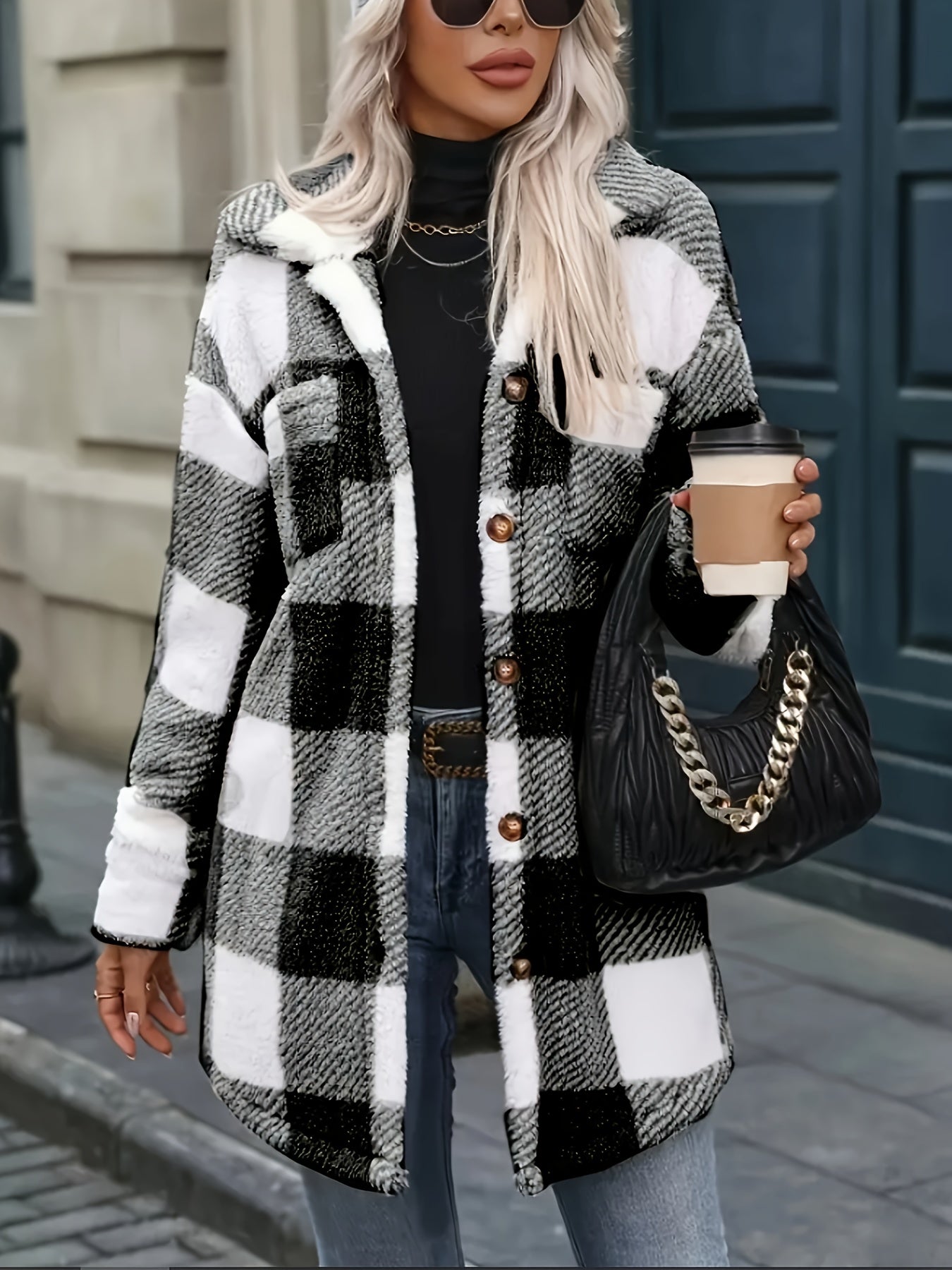 Plaid Plush Jacket