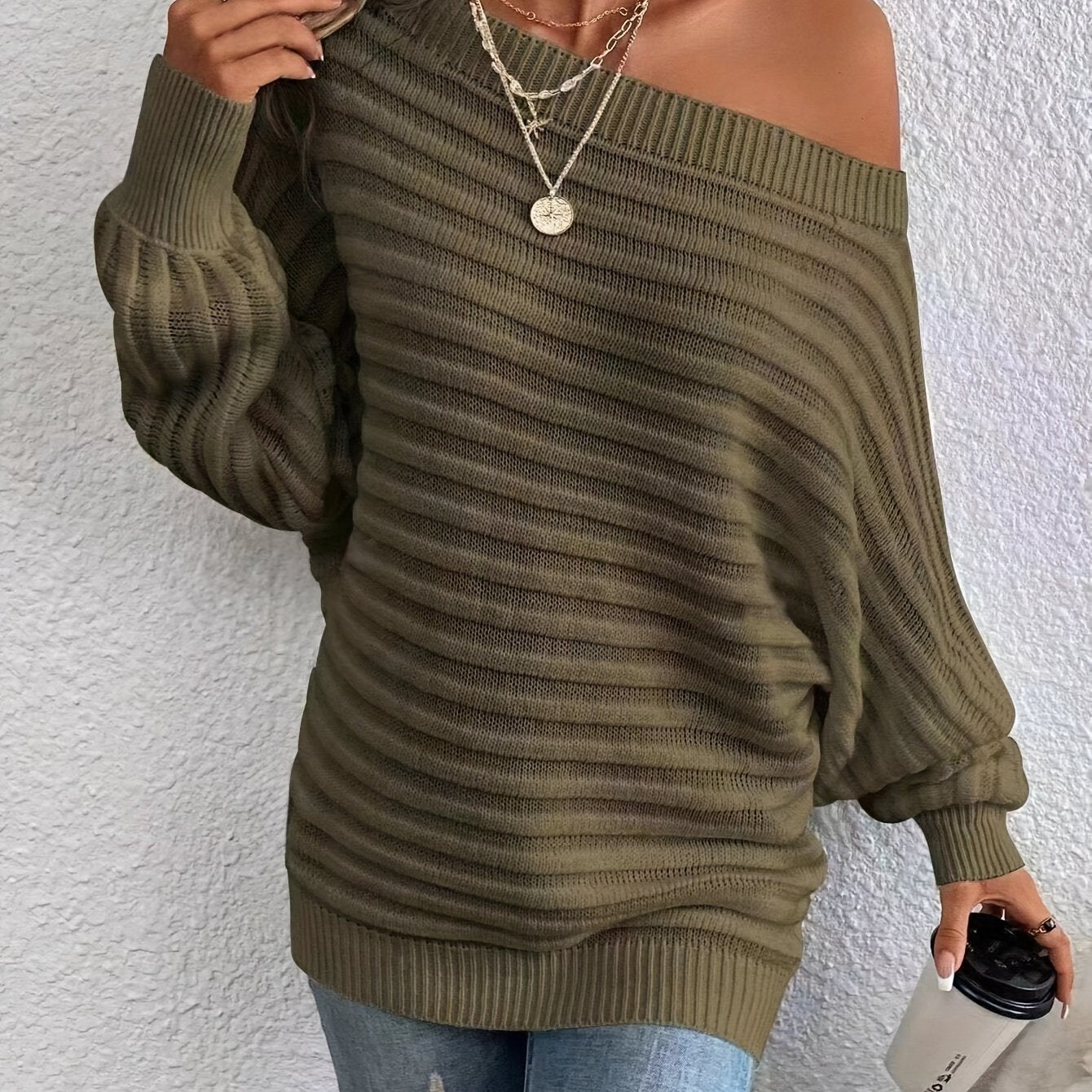 Off-the-Shoulder Sweater |