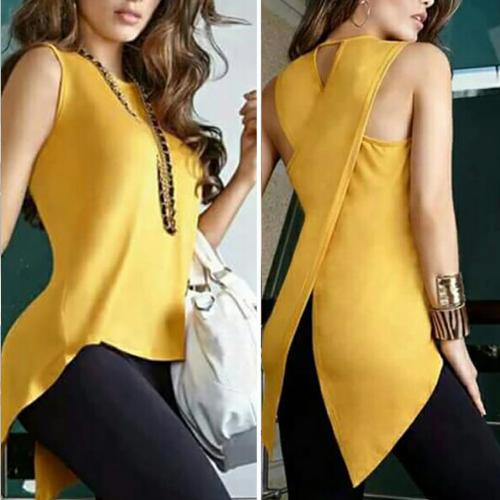 Cross Irregular Tank Top