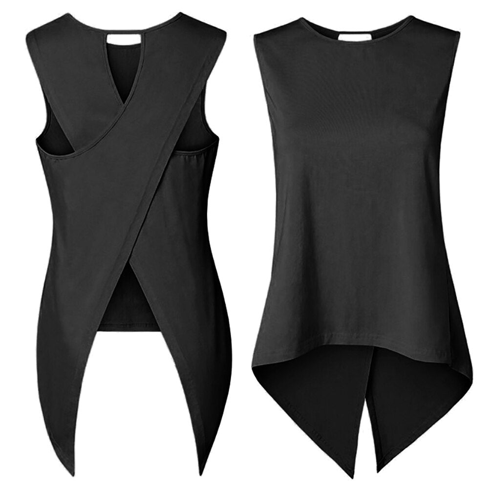 Cross Irregular Tank Top