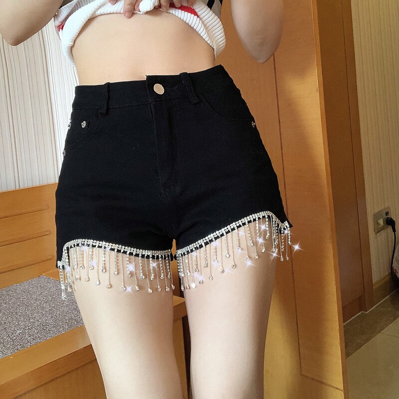 Tassels Denim Shorts