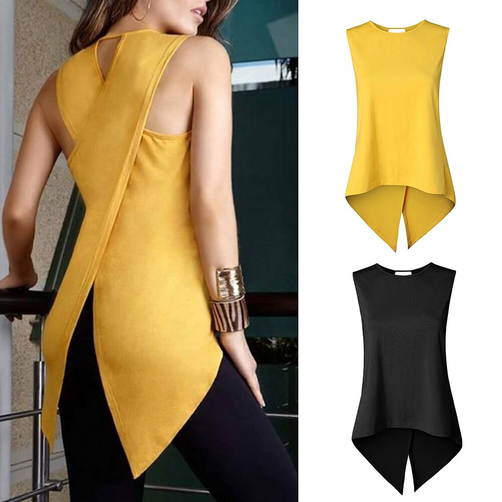 Cross Irregular Tank Top