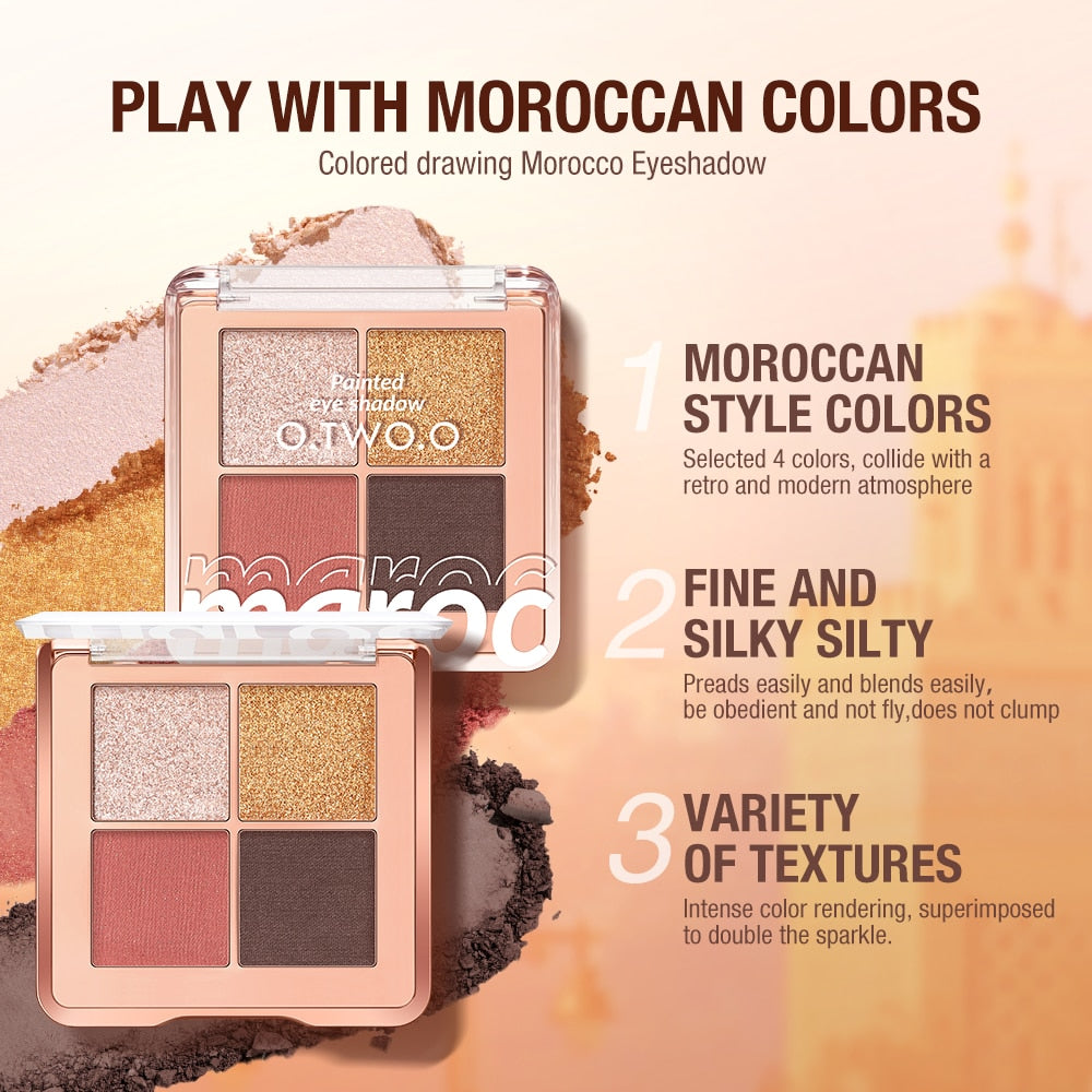 4 Shade Glitter Eyeshadow Palette