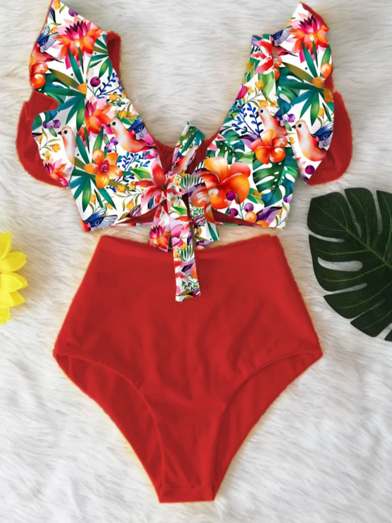 Ruffle Bikini Set