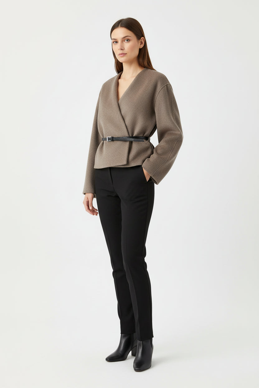 Elegant Belted Jacket